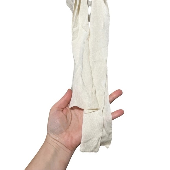 Anthropologie Moulinette Soeurs Elegant White Cream Wool Women's Blouse - Picture 3 of 14